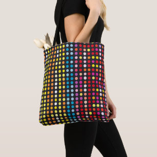 Abstract Colourful Dotted Pattern Tote Bag