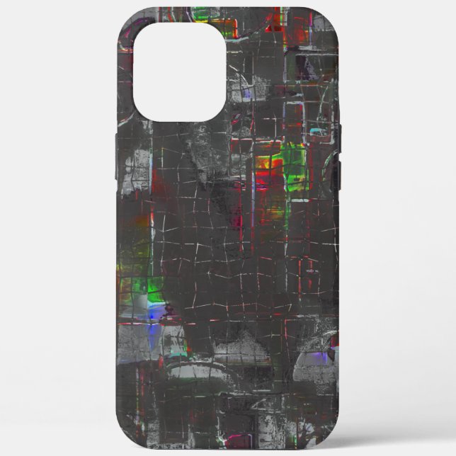 Abstract colourful drawing in dark night under jut Case-Mate iPhone case (Back)