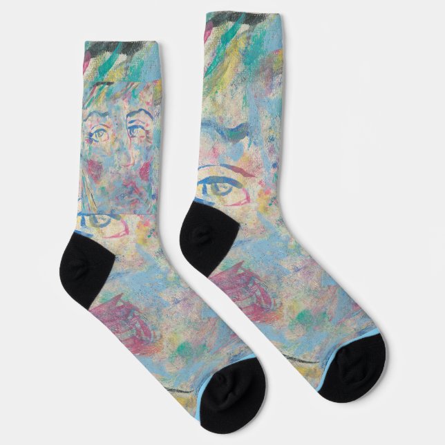 Abstract Colourful "Fancy" Crew Socks (Right)