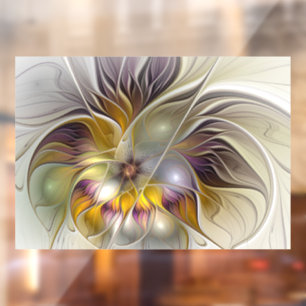 Abstract Colourful Fantasy Flower Modern Fractal