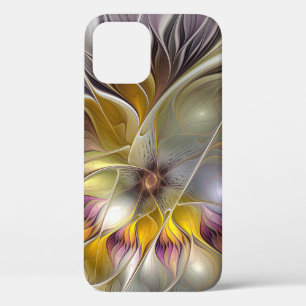 Abstract Colourful Fantasy Flower Modern Fractal iPhone 12 Pro Case