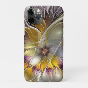 Abstract Colourful Fantasy Flower Modern Fractal iPhone 11 Pro Case