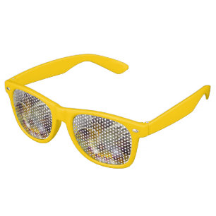 Abstract Colourful Fantasy Flower Modern Fractal Retro Sunglasses