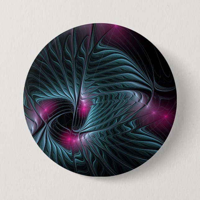 Abstract Colourful Fantasy Fractal 7.5 Cm Round Badge (Front)
