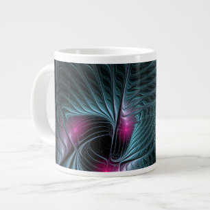 Abstract Colourful Fantasy Fractal Large Coffee Mug