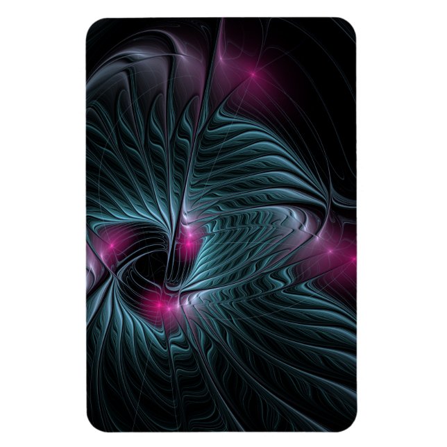 Abstract Colourful Fantasy Fractal  Magnet (Vertical)