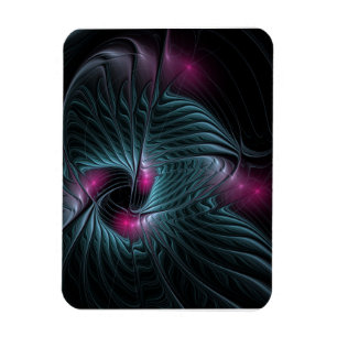 Abstract Colourful Fantasy Fractal  Magnet