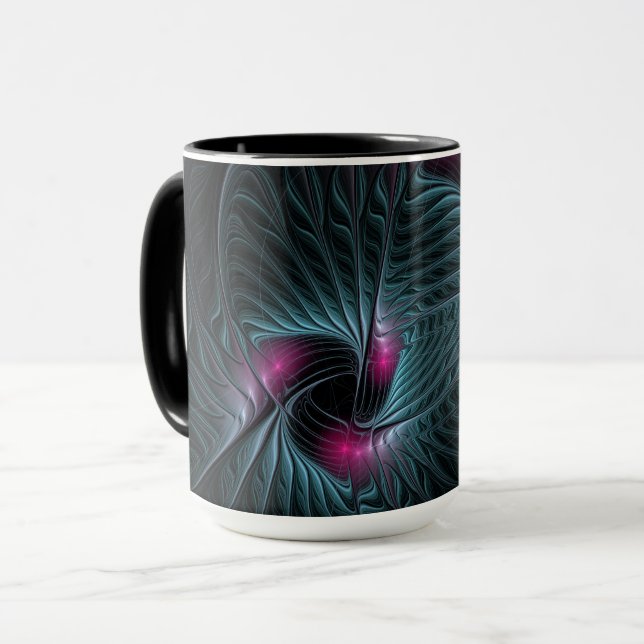 Abstract Colourful Fantasy Fractal  Mug (Front Left)