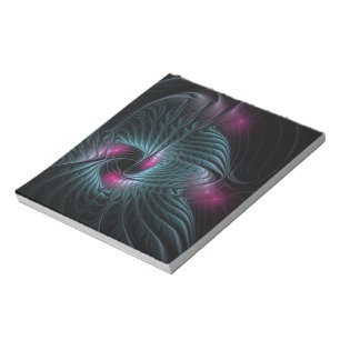 Abstract Colourful Fantasy Fractal Notepad
