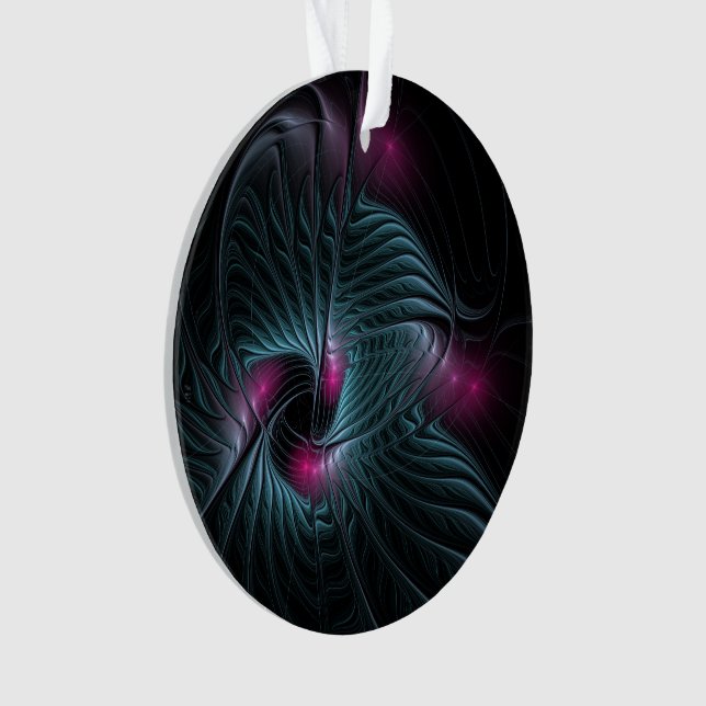 Abstract Colourful Fantasy Fractal  Ornament (Front)