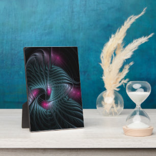Abstract Colourful Fantasy Fractal Plaque