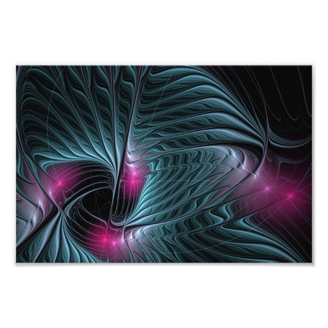 Abstract Colourful Fantasy Fractal Poster (Front)