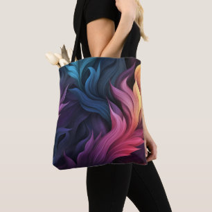 Abstract Colourful Feathers Tote Bag