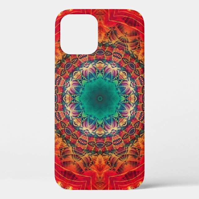 Abstract colourful floral ornament seamless patter Case-Mate iPhone case (Back)