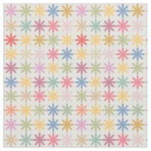 Abstract colourful floral pattern Fabric