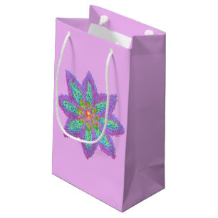 Abstract colourful flower Eid Small Gift Bag