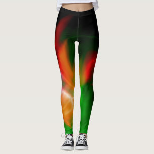 Abstract Colourful Fractal Pattern #2 Leggings