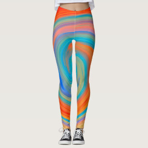 Abstract Colourful Fractal Pattern #6 Leggings