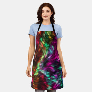 Abstract Colourful Fur Background-24605 Apron