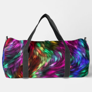 Abstract Colourful Fur Background-24605 Duffle Bag