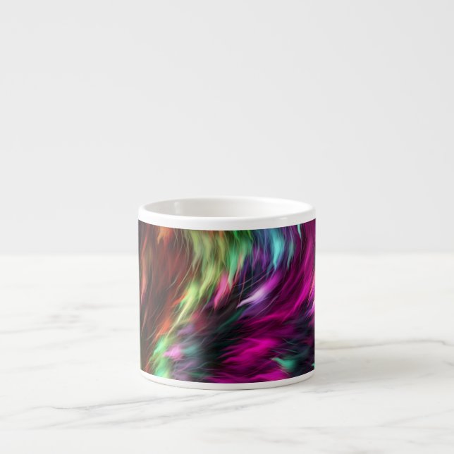 Abstract Colourful Fur Background-24605 Espresso Cup (Front)
