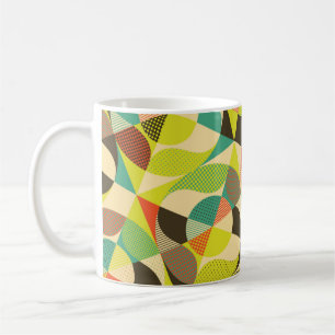 Abstract colourful geometric design. coffee mug