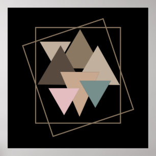 abstract colourful geometric design poster