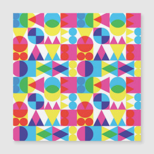 Abstract colourful geometric pattern design.