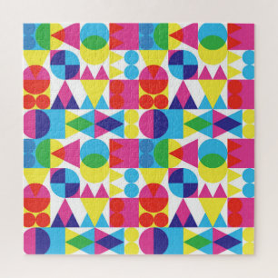 Abstract colourful geometric pattern design. jigsaw puzzle