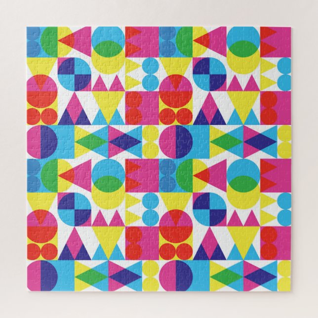 Abstract colourful geometric pattern design. jigsaw puzzle (Vertical)