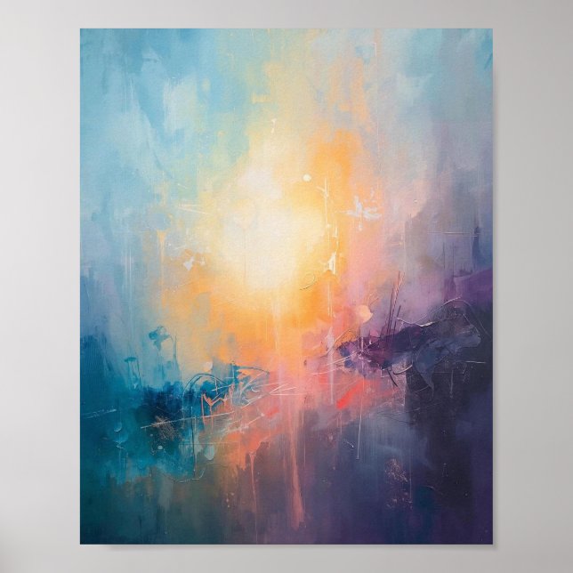 Abstract Colourful Geometrical Artwork Poster Prin (Front)