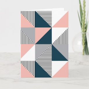 Abstract colourful geometry card
