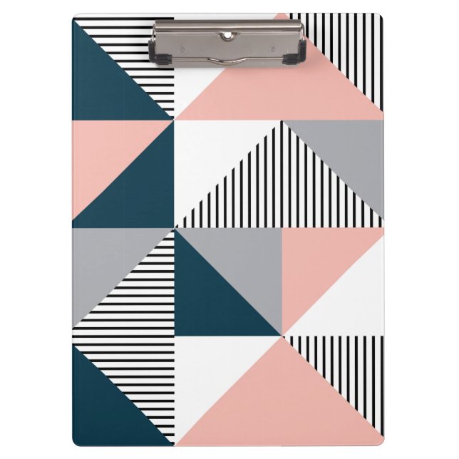 Abstract colourful geometry clipboard (Front)