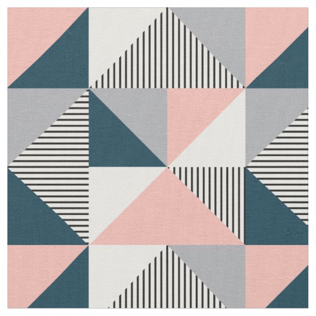 Abstract colourful geometry fabric (Close Up)