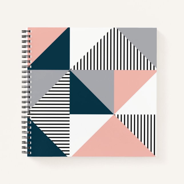 Abstract colourful geometry notebook (Front)