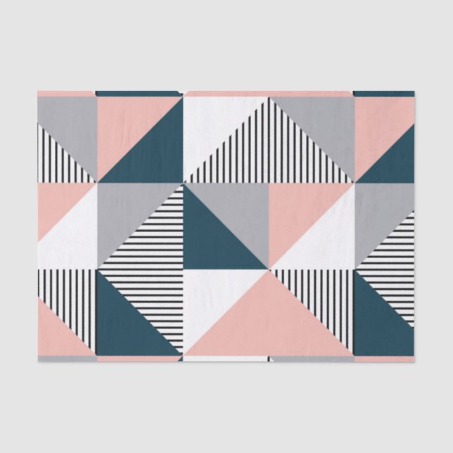 Abstract colourful geometry tissue paper (Front)