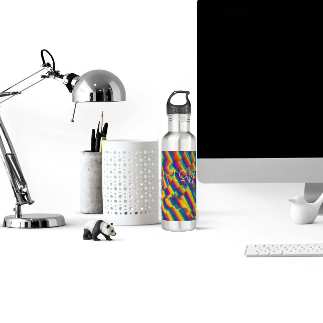 Abstract - Colourful glass deformations 710 Ml Water Bottle (Creator Uploaded)