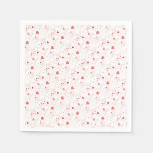 Abstract Colourful Hearts Pattern  Napkin