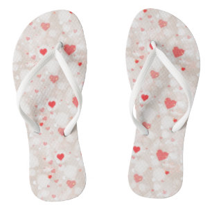 Abstract Colourful Hearts Pattern Thongs