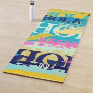 Abstract Colourful Hola Yoga Mat