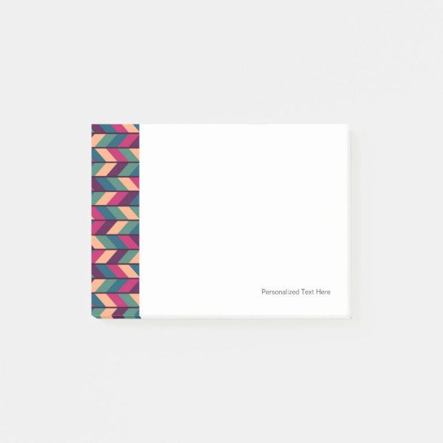 Abstract Colourful Industrial Post-it Notes (Front)
