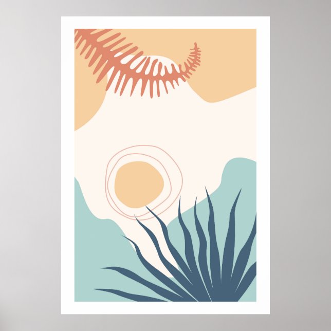 Abstract colourful landscape  poster (Front)