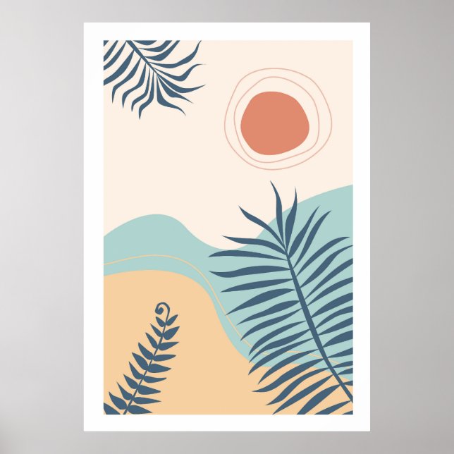Abstract colourful landscape  poster (Front)