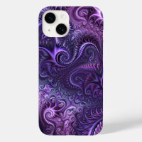 Abstract Colourful Lilac & Violet Spiral Pattern