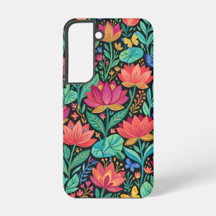 Abstract Colourful Lotus Butterflies Samsung Cases