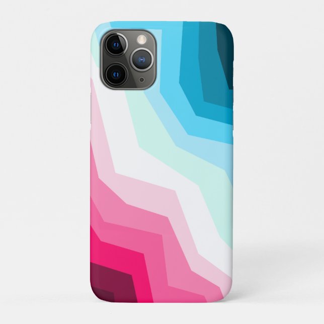 Abstract colourful magenta ice blue cyan minimalis Case-Mate iPhone case (Back)