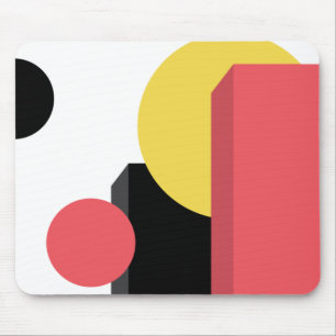 Abstract, colourful, modern, simple, vibrant desig mouse pad