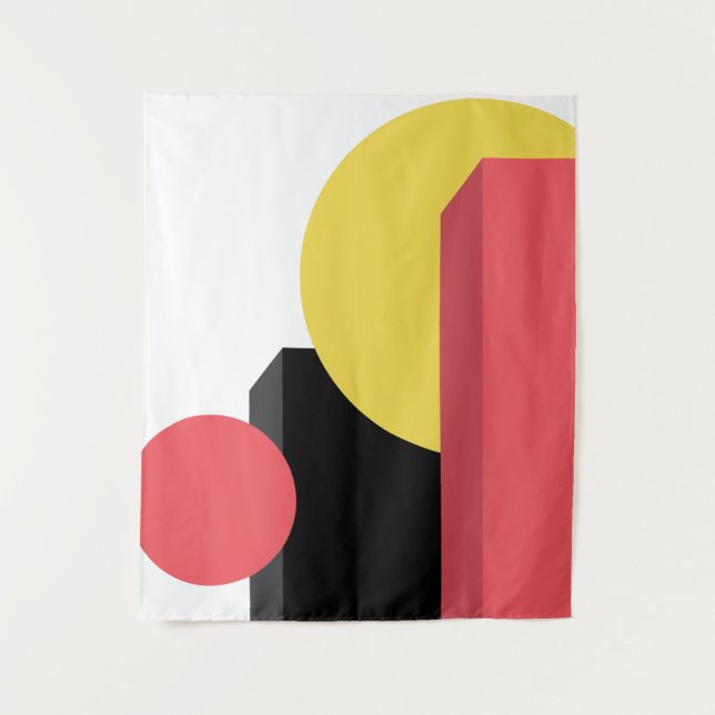 Abstract, colourful, modern, simple, vibrant desig tapestry (Front)