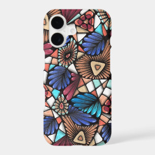Abstract Colourful Mosaic Pattern iPhone Case