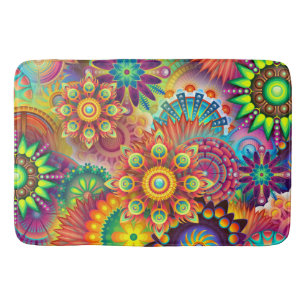 Abstract Colourful Multi Room Home Rug or Mat